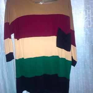 Stretchy 3/4 sleeve top